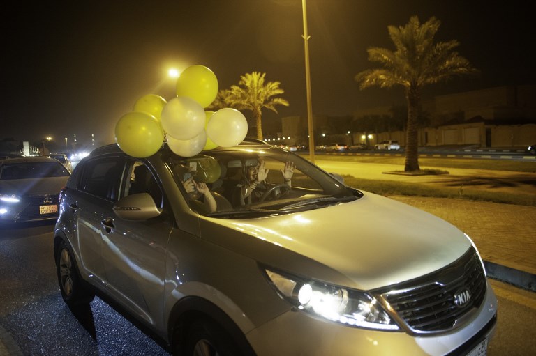 Women in Saudi Arabia officially drive for the the first time after lifting long-ban on female drivers. (Photo: AFP)